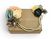 Sage & Gold Floral Gift Accent