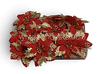 Gilded Poinsettia Cluster
