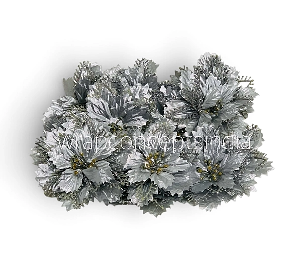 Festive Layered Bloom – Silver