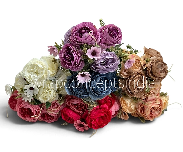 Ornate Peony & Daisy Bunch
