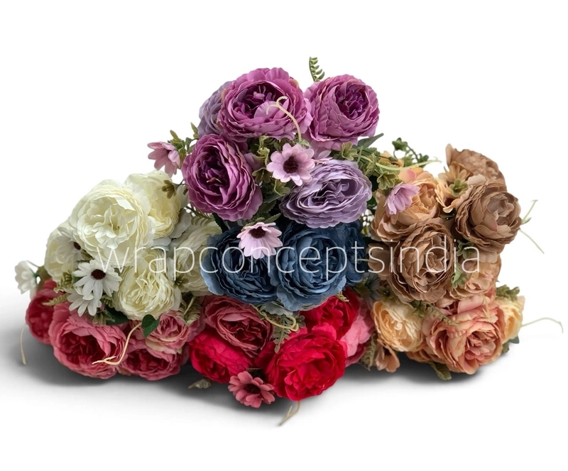 Ornate Peony & Daisy Bunch