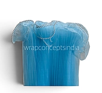 Organza Pleated Frill With Pearl-4 Meters