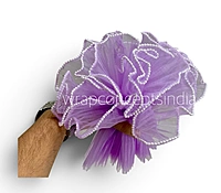 Organza Pleated Frill With Pearl-4 Meters