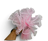 Organza Pleated Frill With Pearl-4 Meters