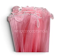 Organza Pleated Frill With Pearl-4 Meters