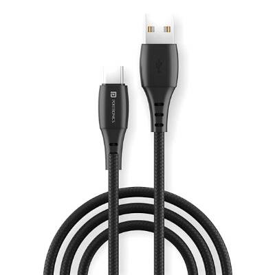Portronics Konnect A Type-C Cable with 3A Rapid Charging & 480mbps Data Transmission,1 M Cord Length(Black) Portronics Konnect A Type-C Cable with 3A Rapid Charging & 480mbps Data Transmission,1 M Cord Length(Black)