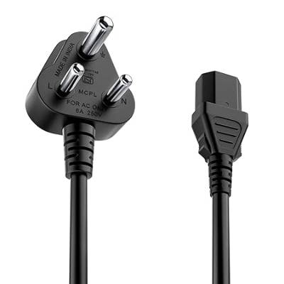 Portronics Konnect G4 350W Desktop Power Cable, 3 Pin Type Connector, 350W Max Load Capacity, 1.2M Length(Black) Portronics Konnect G4 350W Desktop Power Cable, 3 Pin Type Connector, 350W Max Load Capacity, 1.2M Length(Black)