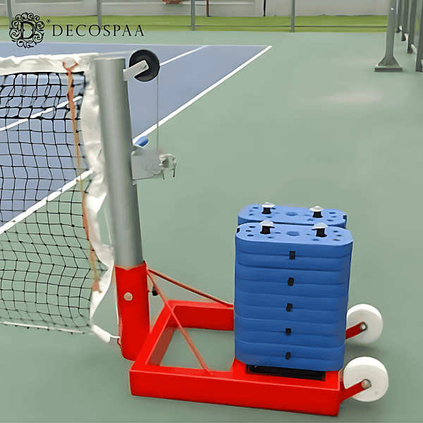 Pickleball Pole Movable With Net