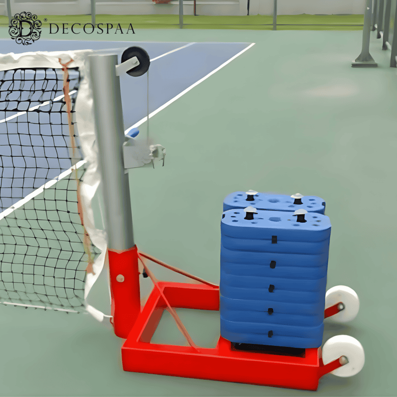 Pickleball Pole Movable With Net