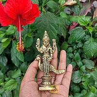 Lord Murugan statue - 4 inches - Brass