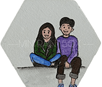 Joyful Togetherness: A Moment of Childhood Bliss