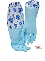 Washable Non-Slippery Long Sleeves Hand Gloves for Dishwashing, Cleaning, Gardening