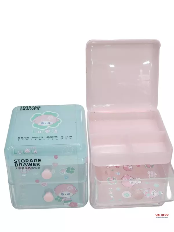 Kawaii Multi Layer Storage Box, Jewelery Organiser