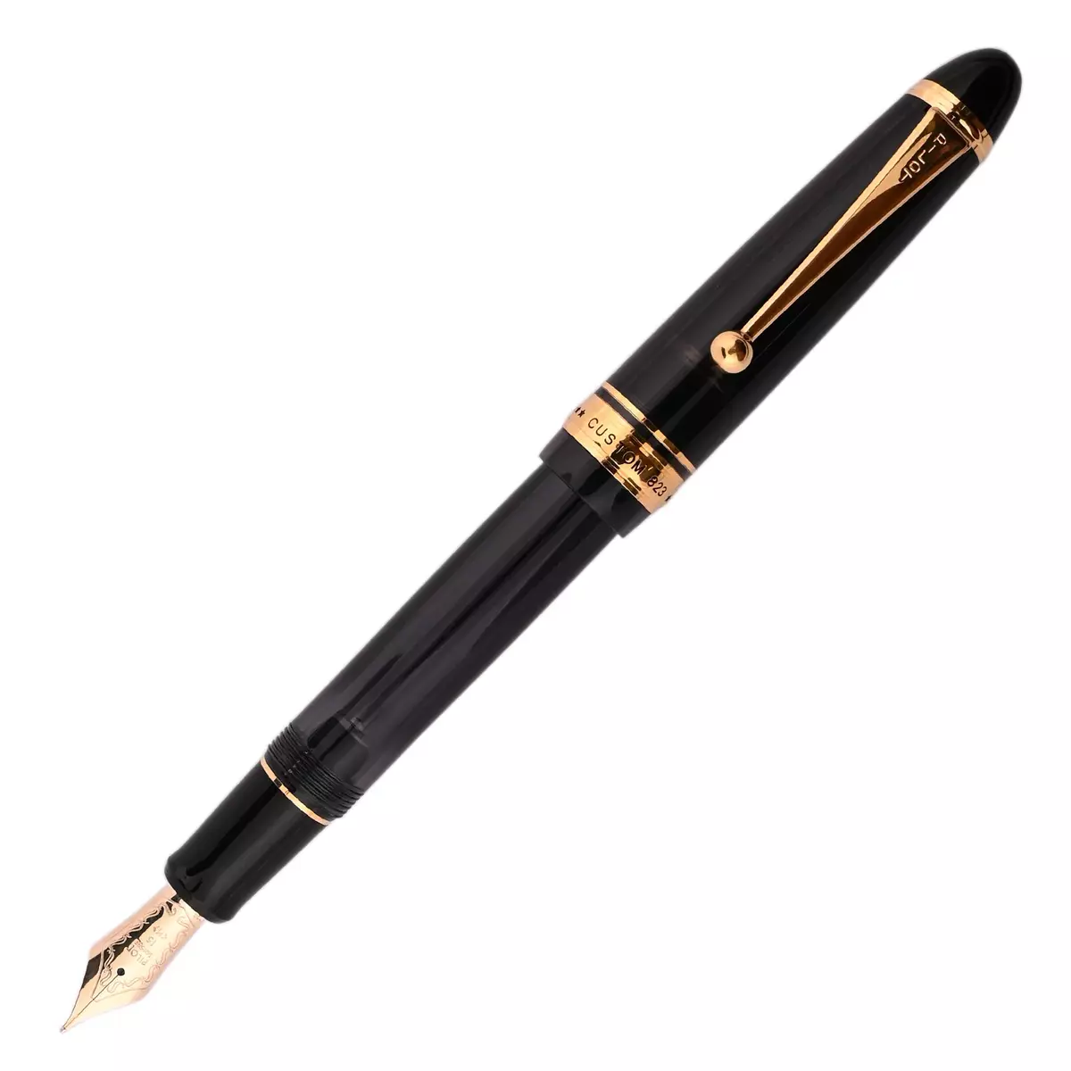 Pilot Custom 823 Fountain Pen - Smoke Black GT Pilot Custom 823 Fountain Pen - Smoke Black GT
