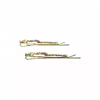 Sparkling Pink Butterfly Crystal Hair Clips (Set of 2)