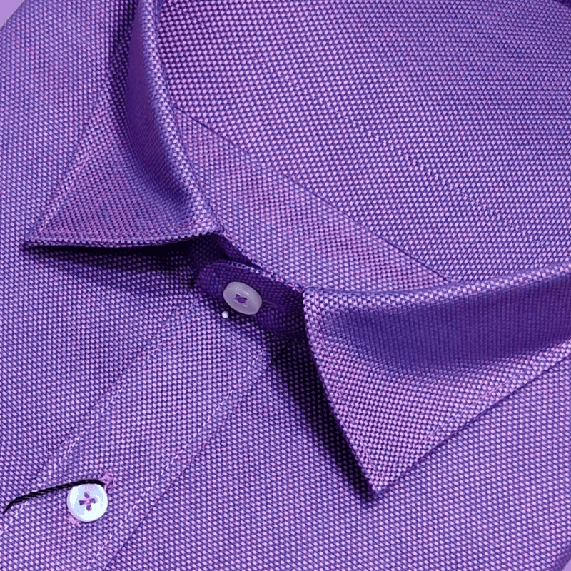 Pink Blue Self Design Shirt