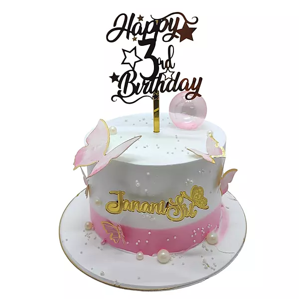 Pink Butterfly Cake
