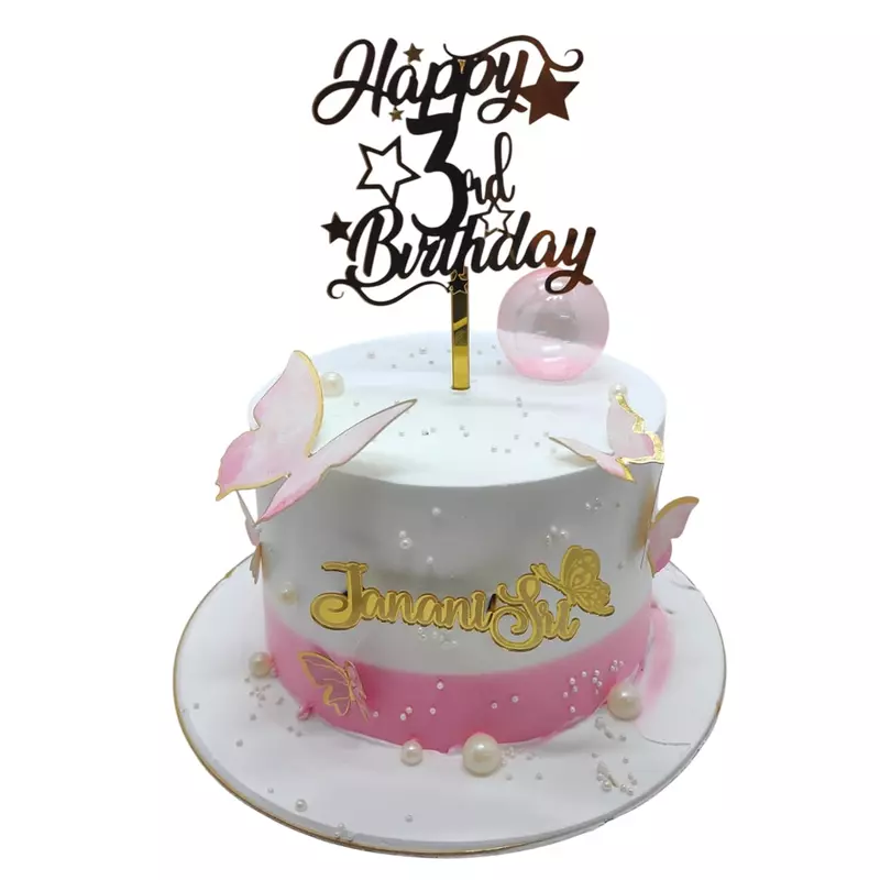 Pink Butterfly Cake