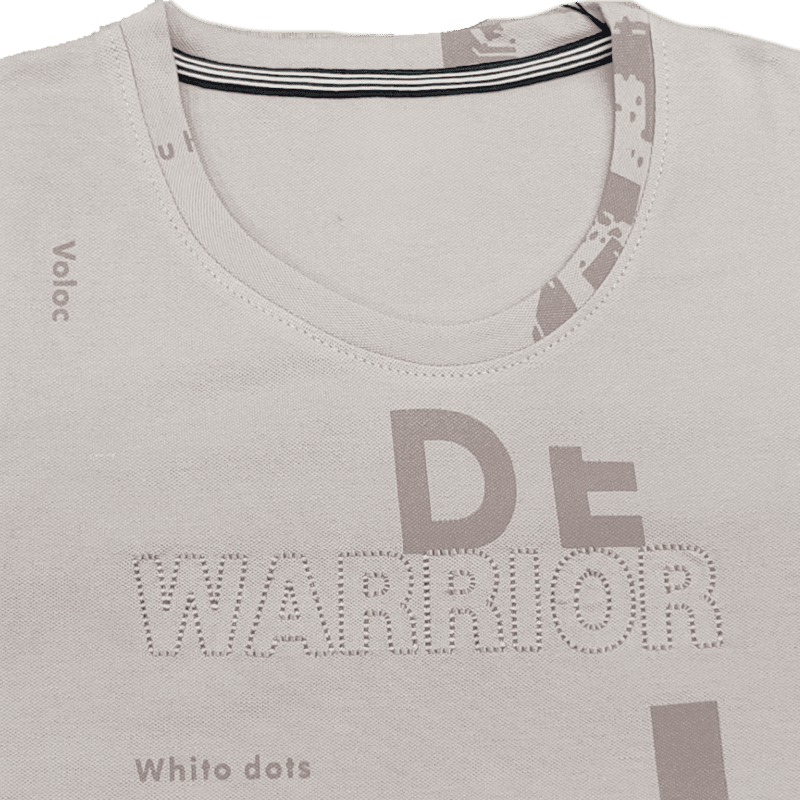 Pink Printed Round Neck Tshirt