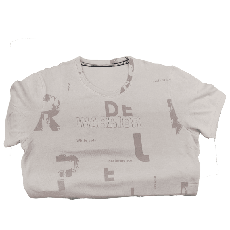 Pink Printed Round Neck Tshirt