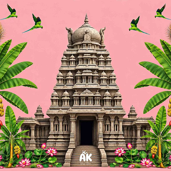 Pink Temple Garden