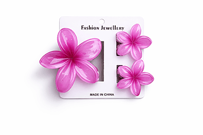Flower Clip Card (6 cards-18 Clips)