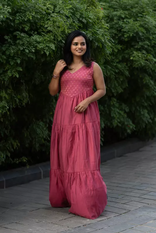 Women Tiered Ethnic Dress