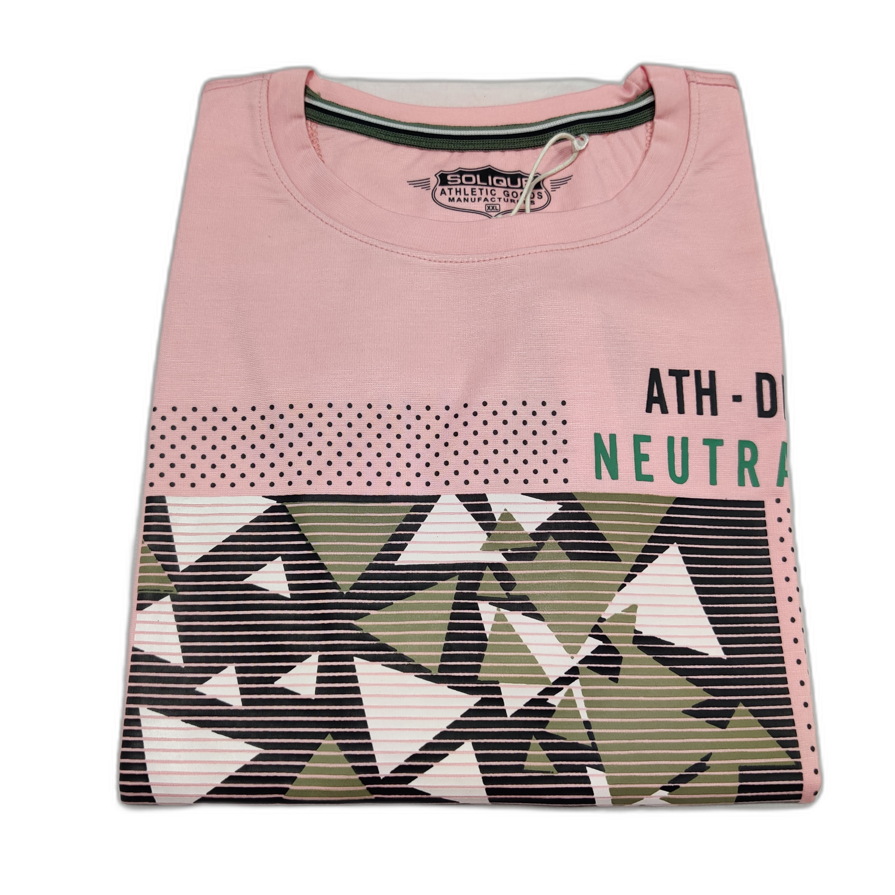 Pink Printed Round Neck Tshirt