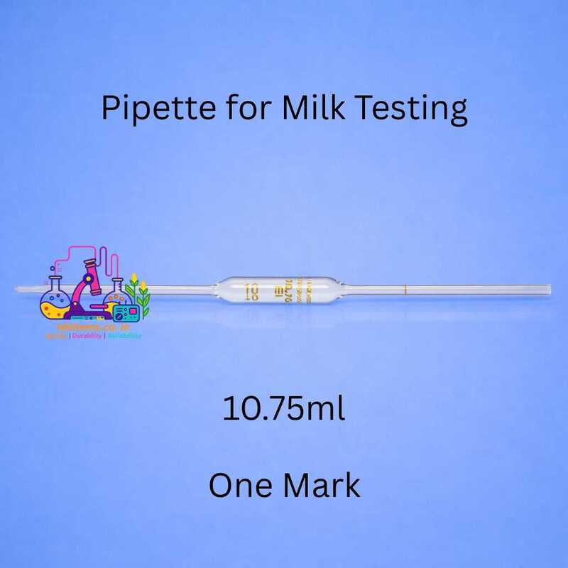 Pipette for Milk Testing, 10.75ml, One Mark