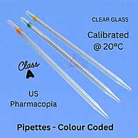 Pipettes - Color coded - Calibrated at20°C