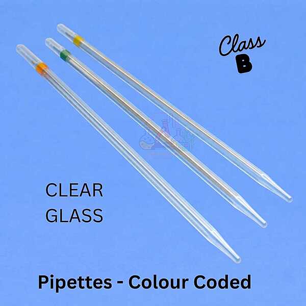 Pipettes - Colour Coded - Transparent