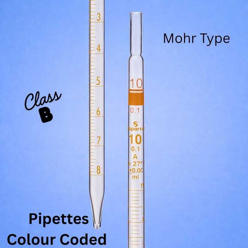Pipettes - Mohr type - Color coded