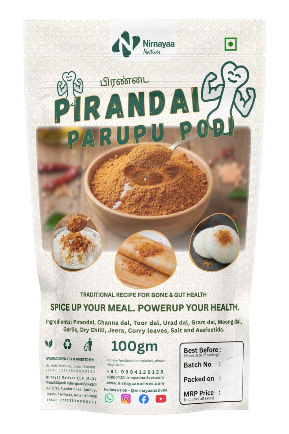 Pirandai Parupu Podi