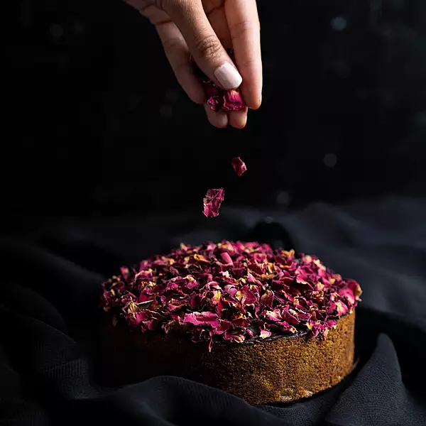 Pistachio Rose Tea Cake - Gluten Free