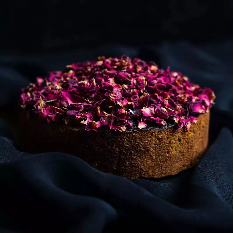 Pistachio Rose Tea Cake - Gluten Free
