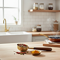 PITAL (BRASS) TADKA PAN PITAL (BRASS) TADKA PAN