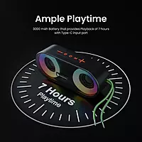 Portronics Pixel 3 20W,TWS Connectivity,TF Card & USB Drive, Type C Charging Port(Black)