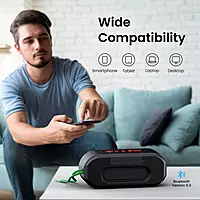 Portronics Pixel 3 20W,TWS Connectivity,TF Card & USB Drive, Type C Charging Port(Black)