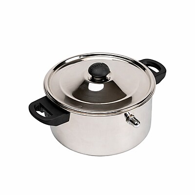 Granny Kitchen Express Stainless Steel Flat Milk Boiler with Whistle,