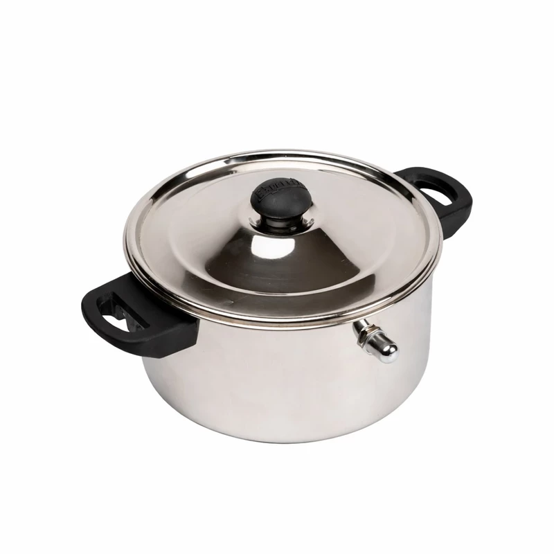 Granny Kitchen Express Stainless Steel Flat Milk Boiler with Whistle,