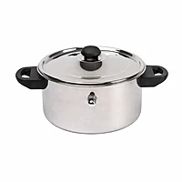 Granny Kitchen Express Stainless Steel Flat Milk Boiler with Whistle,