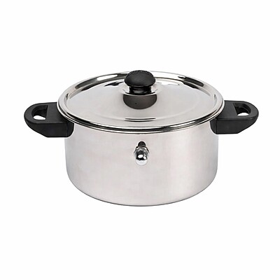 Granny Kitchen Express Stainless Steel Flat Milk Boiler with Whistle,