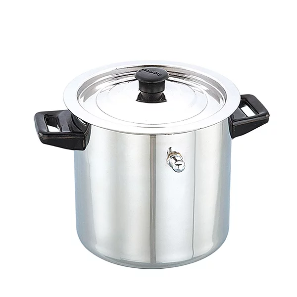 Stainless Steel Milk Boiler with Lid, Heavy Gauge, Gas Stove & InductionCompatible