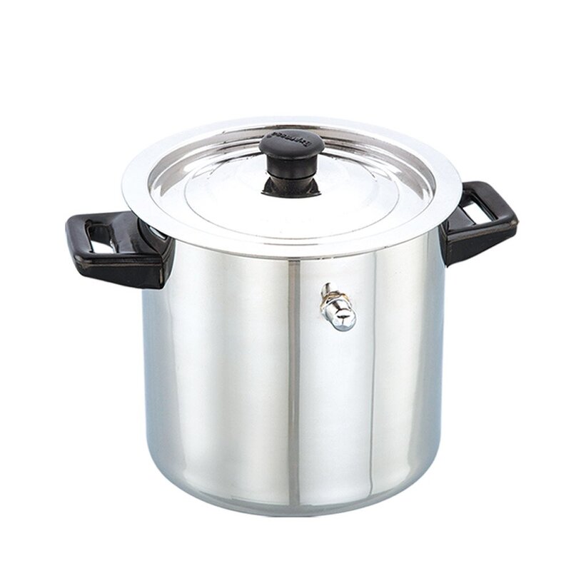 Stainless Steel Milk Boiler with Lid, Heavy Gauge, Gas Stove & InductionCompatible