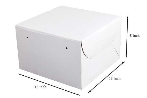 Plain White 12x12x5 Inch Box