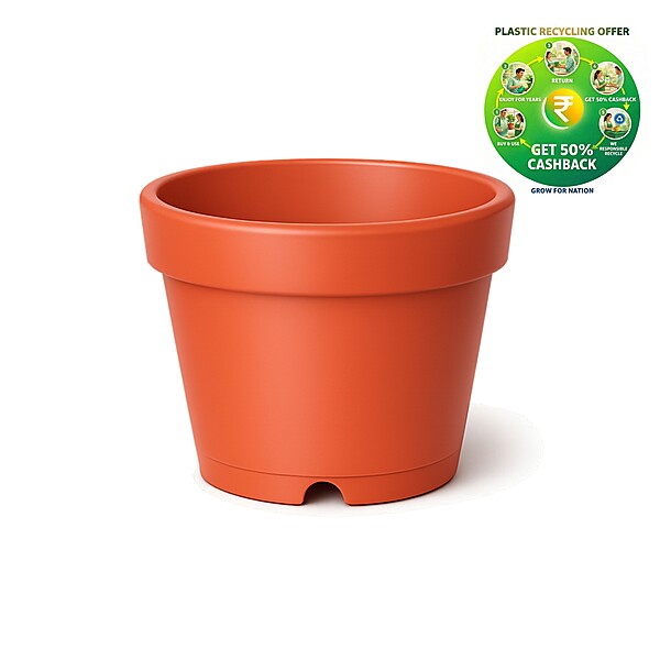 Nursery Flower Pot |4 Inch Pot| Terracotta/ White / Black