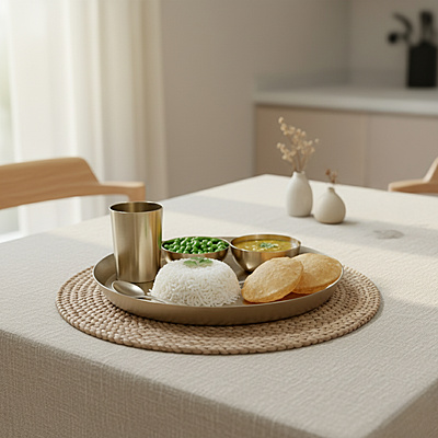 PURE TIN BRONZE DINNER PLATE SET 11''