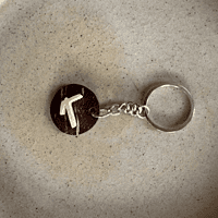 Coconut Shell Key Chain