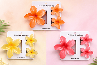 Card Flower clip-3 Card(Pack of 9P