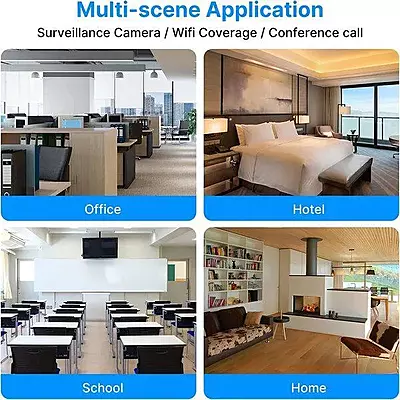 PoE Fast Ethernet Switch , 802.3Af/At Poe+ 100Mbps, Built-In Power, Extend To 250Meter, Unmanaged Metal Plug And Play